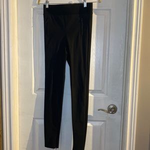 Zara shiny leggings with elastic waistband